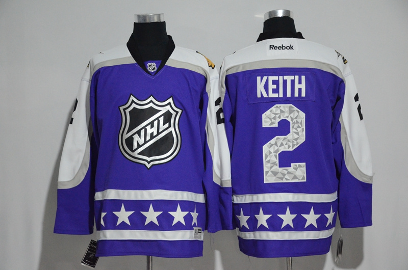 2017 NHL Chicago Blackhawks #2 Keith blue All Star jerseys